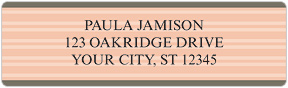 Timeless Stripes Address Labels