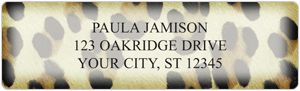 Faux Fur Address Labels