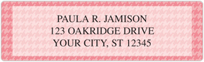 Houndstooth Address Labels