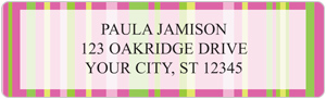 Sassy Stripes Address Labels