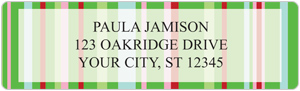 Sassy Stripes Address Labels