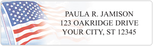 Stars & Stripes Address Labels