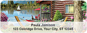 Log Cabins Address Labels