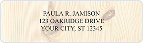 Wood Address Labels